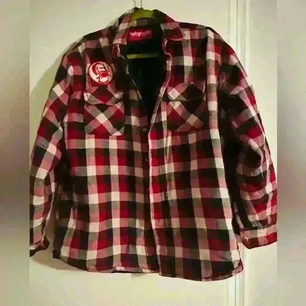 VTG Custom Wrangler Lined Jacket. VTG Zigzag Rolling & VTG Robert Crumb patches